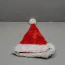 BSVI Christmas Hat, Santa Hat Holiday for Adults Unisex Velvet Comfort Extra Thicken Fur Xmas Hat for New Year Festive Party