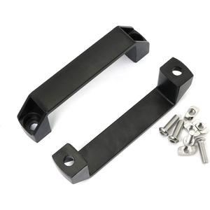 2-Pack Black Aluminium Alloy Handle Rectangular Industrial Pull Handle for 30 Series Aluminum Extrusion Profile Accessories 120mm
