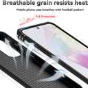 SunStory Case for Samsung Galaxy A36/A56 5G Case with HD Screen Protector & Slide Camera Cover & Rotated Ring Kickstand, [Heavy Duty Shockproof] Dual Layers Phone Case for Galaxy A36/A56 (Silver)