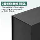 Kathfly 4 Pack PSA Graded Card Storage Box, Trading Card Storage Box, Slab Case for Sports Cards Collectors Investors, Compatible with PSA, SGC, 11.26 x 3.5 x 5.43 Inches, Black