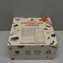 GrillChef 50-Pack Blackstone Griddle Accessories Grease Cup Liners, Drip Pan Aluminum Foil for Blackstone 17, 22, 28, 36 Inch Griddle, Grease Catcher Grill Tray, Disposable