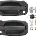 Yinlowa Front Left Right Exterior Door Handles with Locks for 1999-2006 Chevy Silverado GMC Sierra 1500 2500 3500, Tahoe, Suburban, Yukon, Escalade, Replaces 15034985 15034986 19356468 15298924
