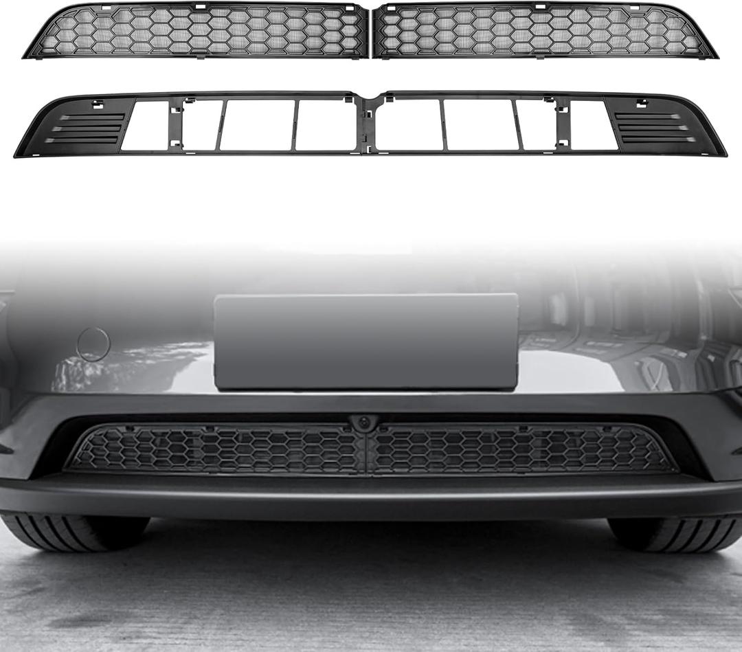 Grille Mesh Inserts for 2025-2026 Tesla New Model Y Front Air Inlet Vent Grille Cover Replacement for New Model Y Juniper (Launch Series) Accessories (Not fit Model Y Standard)