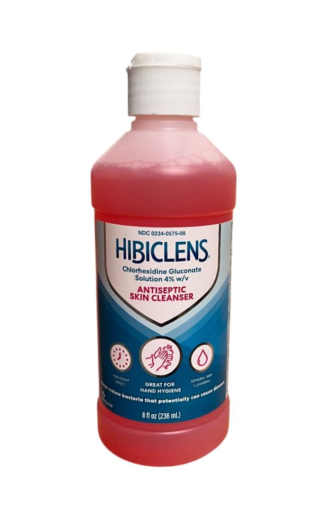 Hibiclens – Antimicrobial and Antiseptic Soap and Skin Cleanser – 8oz – for Home and Hospital – 4% CHG, BBD 03/2027