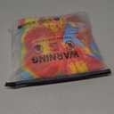 Women's 3 Piece Floral Cheeky Bikini Sets Halter String Swimsuit with Mesh Beach Cover Up Skirt (Large, Blue Orange)