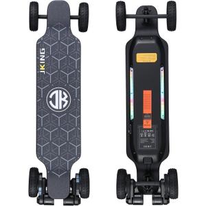 JKING Electric Skateboard Electric Longboard with Remote Control Skateboard,1800W Dual Brushless Motor,24 MPH Top Speed18.6 Miles Range,4 Speed AdjustmentMax Load 330 Lbs,6 Months