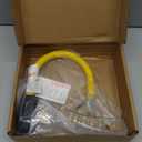 50 Amp to 110V 20 Amp RV Adapter Cord, 4 Prong NEMA 14-50P Male Plug to 4X 5-20R Household Outlet Female Connectors Adapter Cord with Dust Protection Caps, 1.5 FT, Yellow