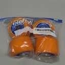 62mm Roller Skates Wheels Aluminum Alloy Speed Skate Wheels Replacement Wheels with Abec-9 Bearing (Pack of 4) (Orange-Blue)