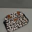 HOMESPON Insulated Lunch Bag for Women Men Adults Lunch Tote with Front Pocket Lunch Box Container Cooler Bag for Work Picnic (Leopard Print)
