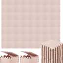 Shihanee Foam Floor Baby Tiles Foam Floor Mats Play Mats Bulk with Borders Interlocking for Kids Baby Playroom Nursery Gym (Beige,64ft)