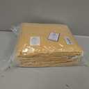 GLAMBURG 100% Cotton Thermal Bed Blanket, Breathable Waffle Blanket, Twin Size, All Season, Mustard Yellow (Twin (60"x90"))