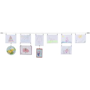 Wallniture Curtain Drape Wire Rod Set for Tapestry, Kids Crafts, Wall Decor Picture Hanging Kit