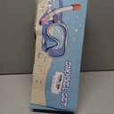 Snorkeling Gear for Adults, Snorkel Set Scuba Diving mask Dry-Top, Adult Swimming Goggles with Nose Cover, HD Tempered Glass Panoramic Anti-Leak Anti-Fog (Black+ Pink)