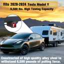 VNN Class 3 Trailer Hitch Compatible with Tesla Model Y 2020-2024, 2 inch Rear Tow Hitch Receiver, Black Powder Coated Alloy Carbon Steel, Towing Weight of 6500 Lbs.