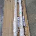 8 ft Adjustable Volleyball Poles Outdoor Badminton and Volleyball Post Iron Round Sport Telescopic Posts Replacement for Badminton Net, Ground Sleeves Included (Posts Only)