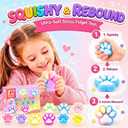 2 x 12Pack Big Cat Paw Squishy Toys ( 2.8Inches )- Large Stress Relief Squeze Taba Fidget Toys Kit, Birthday Office for Girls Boys Kids Adults