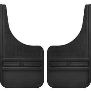 Husky Liners Universal Muddog Mud Flaps | Rubber Front Mud Flaps - 12" w/o Weight - Black (FITS Various Ford, Chevy, Dodge, GMC, Toyota, Nissan, Hummer See Guide to Confirm) | 55000