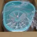 JOYMOOP Fruit Cleaner Spinner JOYLOOP, Large Fruit Washer Spinner, Fruit Cleaner Spinner with Fruit Washer Bowl, Vegetable Fruit Spinner Washer,Fruit and Vegetable Scrubber (Light Blue)