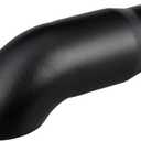 Black Exhaust tip -2.5'' Inlet Bolt on Turn Down Design - Stainless Steel Car Muffler Tips 2.5" ID x 3"OD x 9"L