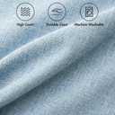 MIULEE Pack of 2 Decorative Linen Burlap Textured Pillow Covers Farmhouse Boho Accent Pillowcases Spring Coastal Home Decor for Couch Sofa Bedroom Living Room 20x20 Inch Light Blue