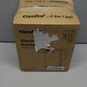 COMFEE' 1.7L Double Wall Electric Tea Kettle and Kettle Water Boiler, 100% Stainless Steel Interior & Lid & Spout, Two-Level Wide Open Lid, 1500W Fast Boiling, Auto-Off and Boil-Dry Protection (1.8 Quarts)