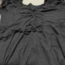 RWJ Women Plus Size Summer Dress Short Sleeve Tie Front Sweetheart Neck Wrap A-Line Casual Mini Wedding Guest Dresses 2025 Size XXL Black