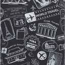 Luggage Covers For Suitcase Tsa Approved,Suitcase Cover Protector Fit 18-32 Inch Luggage (World Marks-Grey)