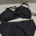 BMJL Womens High Waisted Bikini Sets Modest Tummy Control Swimsuits V Wire Criss Cross Bathing Suit Swim Suits
(Large, Black)