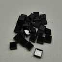 Kigley 30 Pcs Gemstone Display Box Jewelry Box Container with Clear Top Lids Bulk 1.57'' x 0.6'' for Gems Diamond Coins Gift Packing Ring Home Shop (Black)