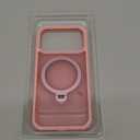 360 Spin Magnetic Stand (Pro-Version) for iPhone 17 Pro Case (Compatible with MagSafe) [Military Drop Protection] Matte Translucent Shockproof Protective Phone Case 6.3'', Pink