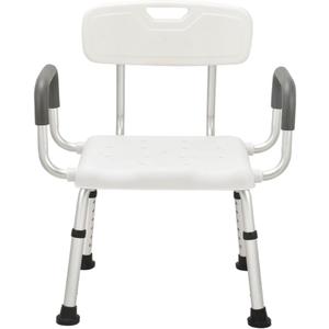 Urby Plus Size Extra Wide Shower Chair for Elderly and Disabled with Arms and Back, Silla para Bao Adulto Mayor, Ideal for Seniors, Big & Tall Person. 150kg Weight Capacity.