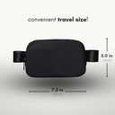 Boutique Belt Bag | Crossbody Fanny Pack for Women | Cute Mini Everywhere Bum Hip Waist Pack | Small Fashion Travel Chest Bag | Matte Black | Adjustable Extended Strap