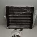 Unipaws 24" H Free Standing Pet Gate for Cat, Wooden Gates for Doorway, Stairs, Foldable Pet Fence for House, Expandable Barrier, Indoor Use, Espresso