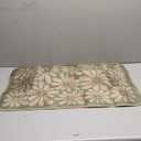 SHIYUE Spring Cyan Floral Decorative Doormat, Seasonal Summer Low-Profile Switch Rug Door Mat Floor Mat for Indoor Outdoor 17x29 Inch SYCH03