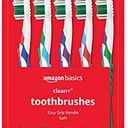 Amazon Basics Clean Plus Toothbrushes, Soft, Full, 10 Count, 1 Pack (Previously Solimo)