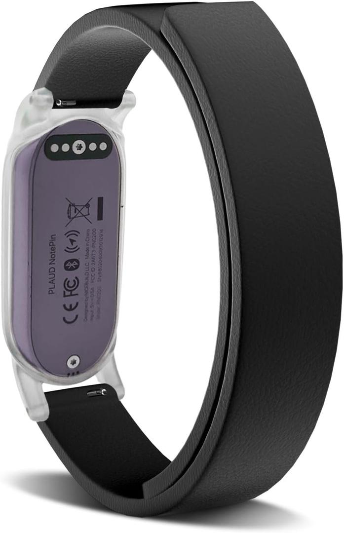 Silicone Magnetic Wristband for Plaud Notepin AI Voice Recorder, Plaud NotePin Accessory(Strap Only) - (black)