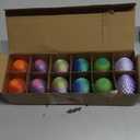 JOYIN 12 PCS Easter 3D Empty Eggs, 2.36" 3D Printed Dragon Empty Eggs Fillable Eggshells for Easter Egg Hunt, Basket Fillers, Treats, Party Favor Supplies, Classroom Prizes