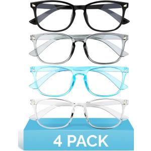 MIGSIR Blue Light Blocking Glasses for Computer Gaming, Fashion Fake Helps Reduce Screen Fatigue Eyeglasses for Women Men