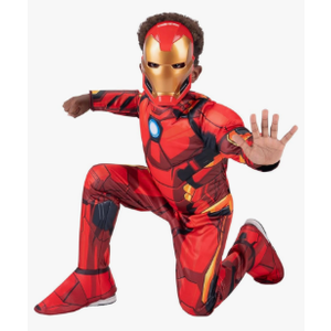 MARVEL Boys Deluxe Iron Man Costume, Kids Tony Stark Superhero Halloween Costume, Child - Officially Licensed, Size Youth Boy Large