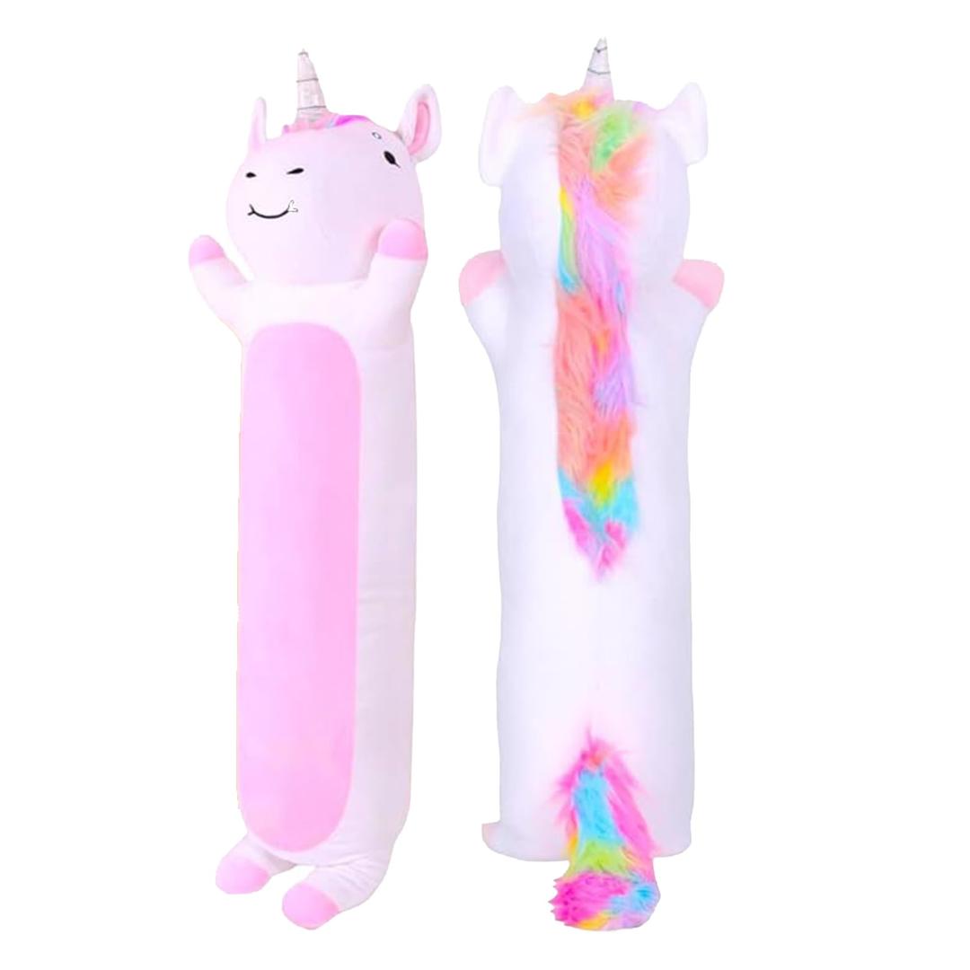 Unicorn Plush Body Pillow for Kids | Long Stuffed Animal Cuddle Pillow | Soft Hugging Toy | Plushie Gift for Girls & Boys | Long Plush Body Pillow for Sleep & Comfort | Small, 23 Inches