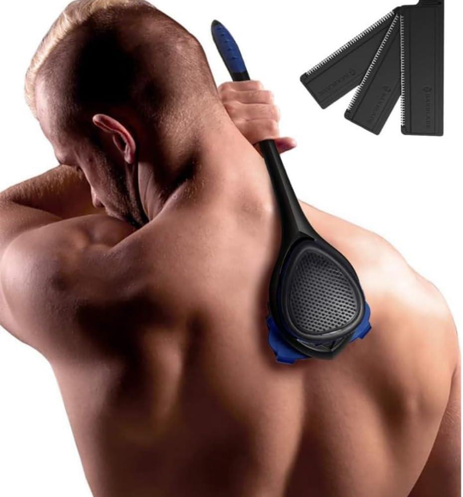 baKblade 3.0 Back Shaver  23" Handle  Includes 3 Extra Blade Refills  Pain-Free Shave for Men