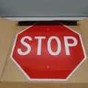 T&R Large Stop Sign Street Road Sign 18 x 18 Inches. Engineer Grade Reflective Sheeting, Rust Free Aluminum, Weather Resistant, Waterproof, Fade Resistant, 2 Pre-drilled Holes