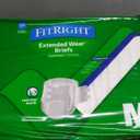 Medline Extended Wear Overnight Adult Briefs with Tabs, Maximum Absorbency Adult Diapers, Medium (60 Count)