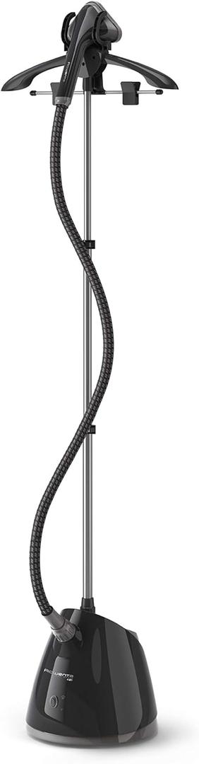 Rowenta, Steamer for Clothes, Pro Style Full Size Steamer with 45 second heat-up & Removable 50 oz Water Tank, 1500 Watts, Included Clips to Hang Clothes, Ironing, Black Clothes Steamer, IS2461