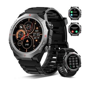 Military Smart Watches for Men(Answer/Make Calls), 1.39"HD Fitness Watch, 24/7 Heart Rate Sleep Monitor, Smart Watch for Men 110+ Sport Modes, 30Day, IP68 Waterproof Smartwatch for Android iOS, Black