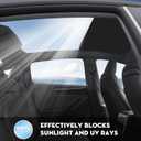 Roof Sunshade for Tesla Model Y Juniper 2026, Upgraded [Sag-Free] Sunroof Shade Roof Sun Shades for New Model Y Juniper Accessories [Heat Insulation/Reflection] 16Pcs Clips(Black)