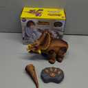 STEAM Life Remote Control Dinosaur Toys for Kids, Big Robot Trex for Boys, Trex Toys, Electronic Walking Dinosaur Robot (Brown)