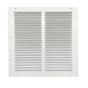 Rocky Mountain Goods Air Return Grille for 12"x12" Vent Opening - Heavy Duty Steel - Premium Finish - Includes Screws - Louvered Design - Paintable Vent Cover - Matte White - Consistent Air Flow