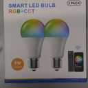 A19 Smart Light Bulb, 9W 900LM RGB+CCT LED Bulb - 16 Million Vibrant DIY Colors, Music Sync via Tuya, Works with Alexa & Google Assistant - 2.4GHz No Hub Required for Home Decor(2Pack)