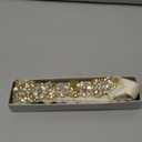 Lovful Womens Rhinestone Bridal Belt, Wedding Belt for Bride Dress,Rhinestone Belts with Ribbon,Gold-ivory